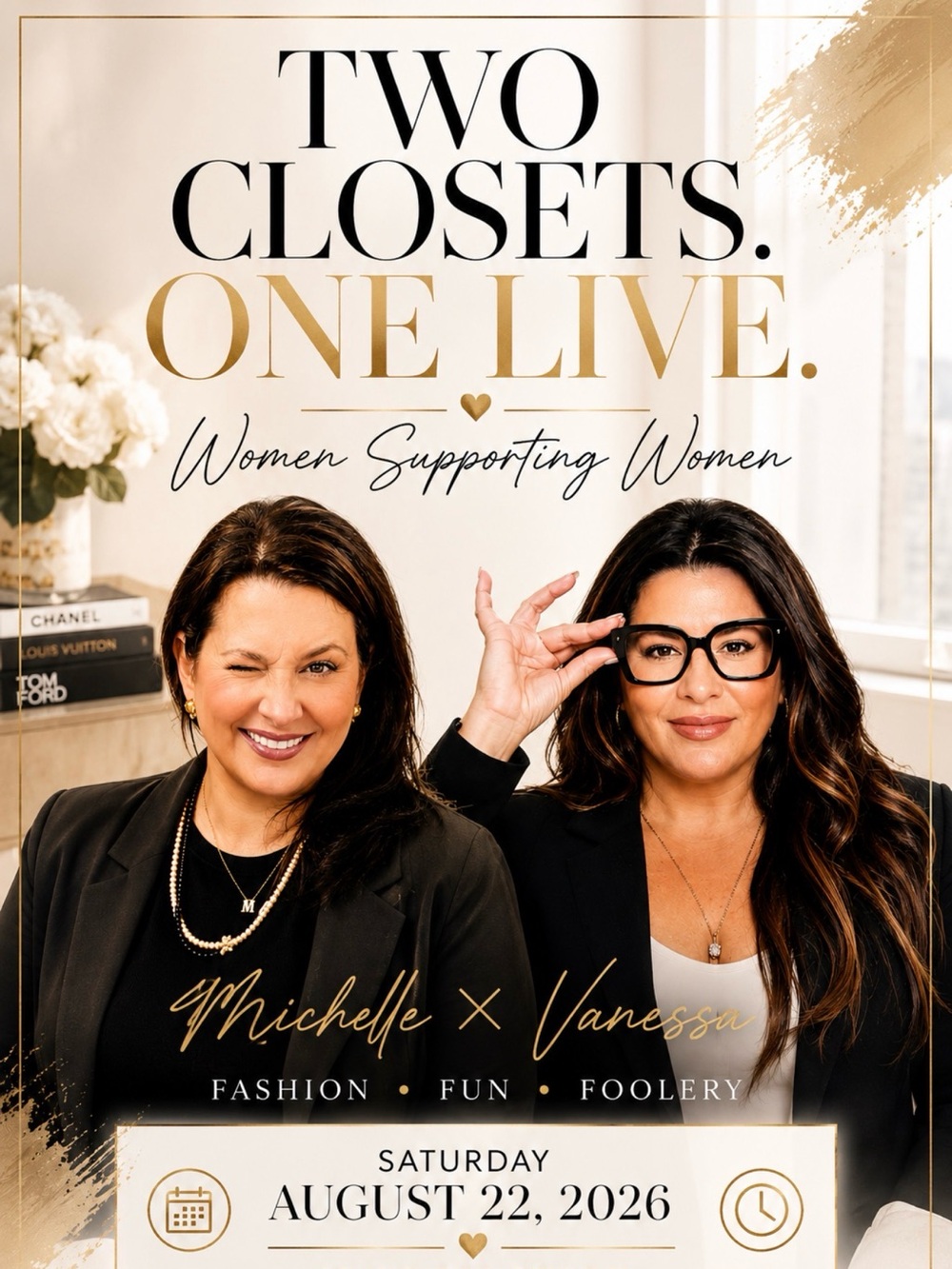 Two Closets! One Live Event! @Michelledonline & @VClosetCo Join us at noon today